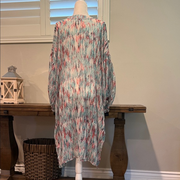 NWOT Veronica M Multicolor Open-Front Kimono - Picture 4 of 6